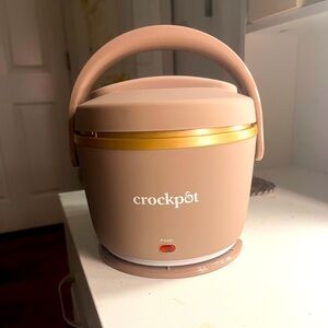 Crockpot Portable Electric Lunch Box - Tan and Gold